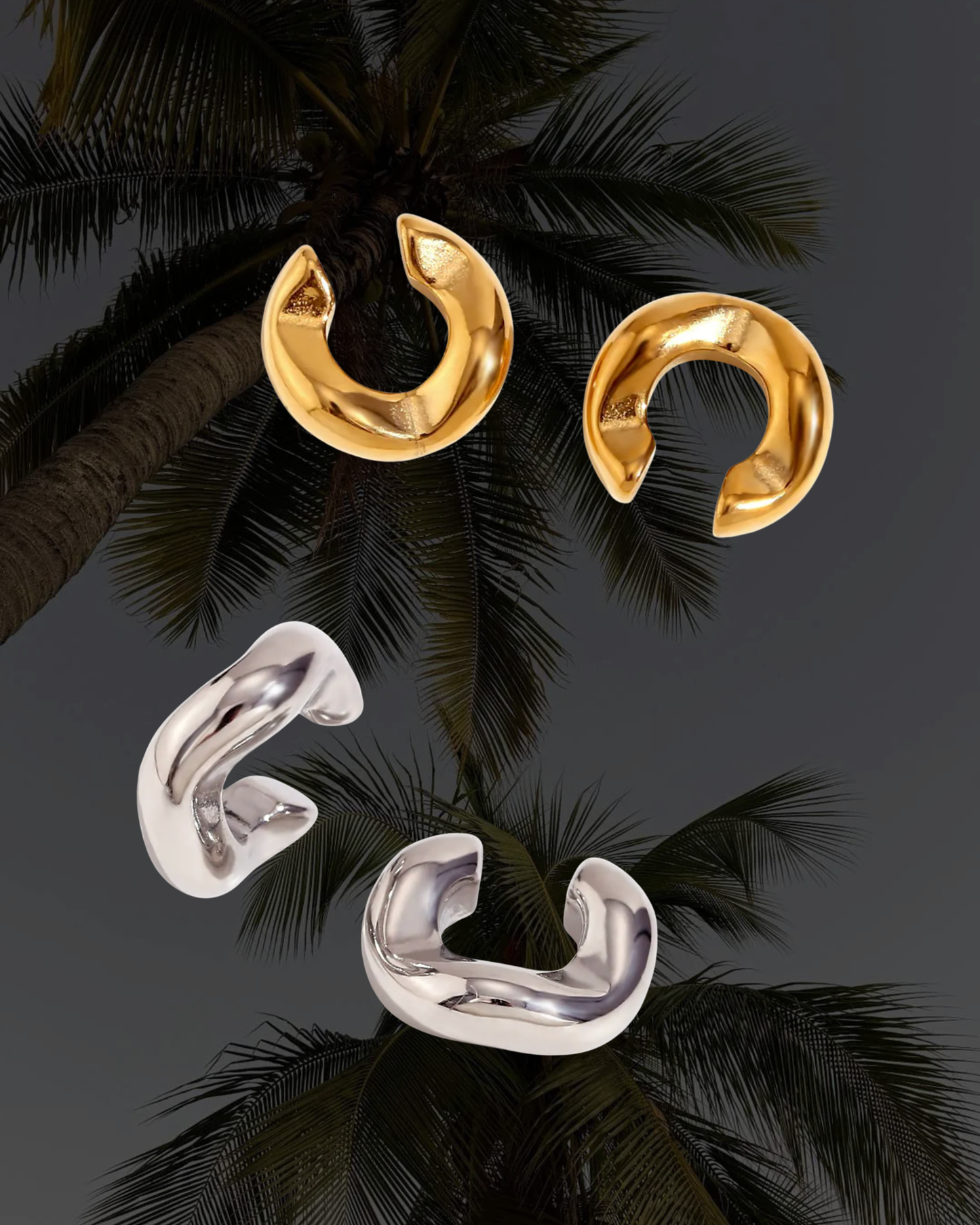 Wave Ear Cuffs