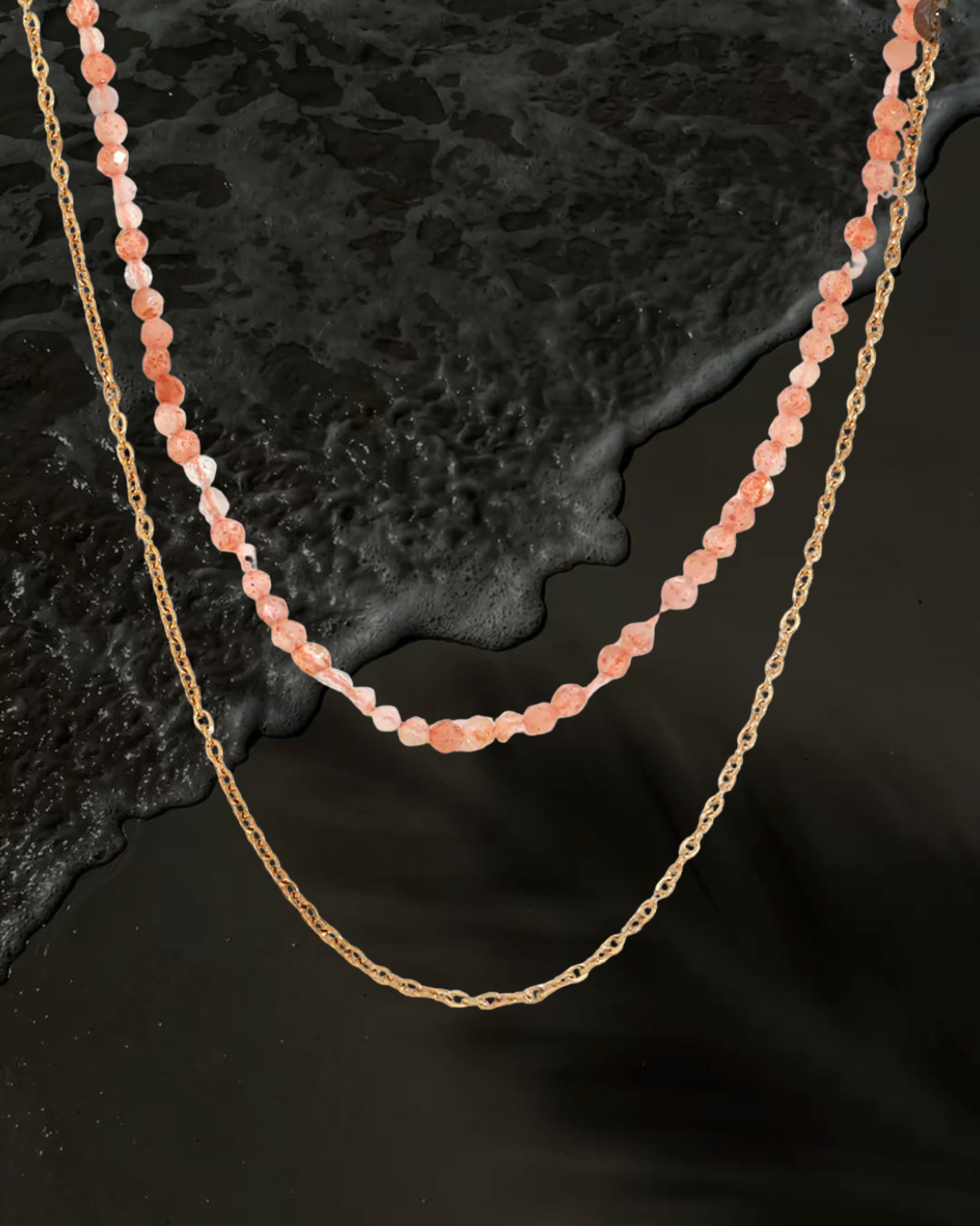 Coral Double-Strand Necklace