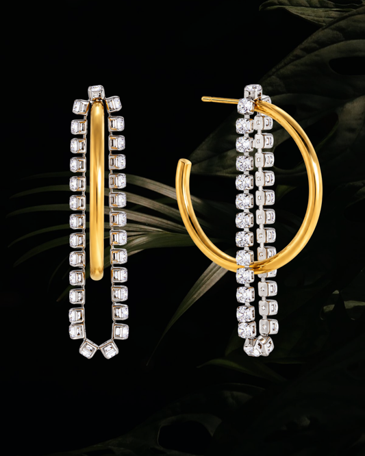 Alessia Crystal Hoops