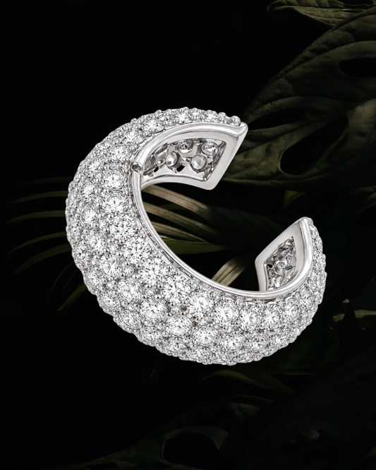 Gianna Crystal Ear Cuff Silver
