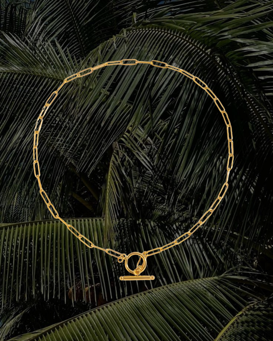 Paperclip Toggle Chain Necklace