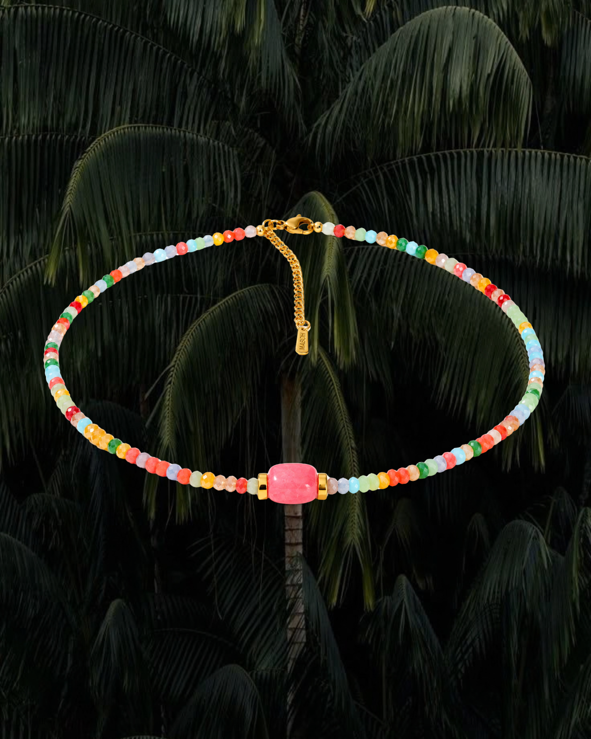 Rosé Natural Stone Necklace