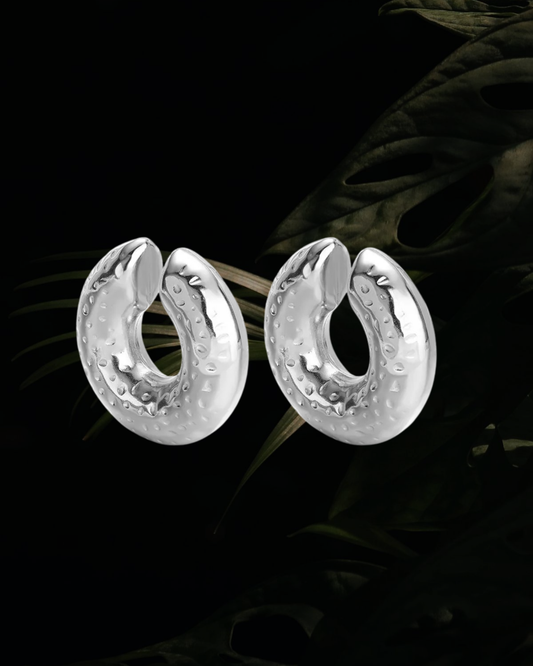 Vanessa Textured Ear Cuff Silver