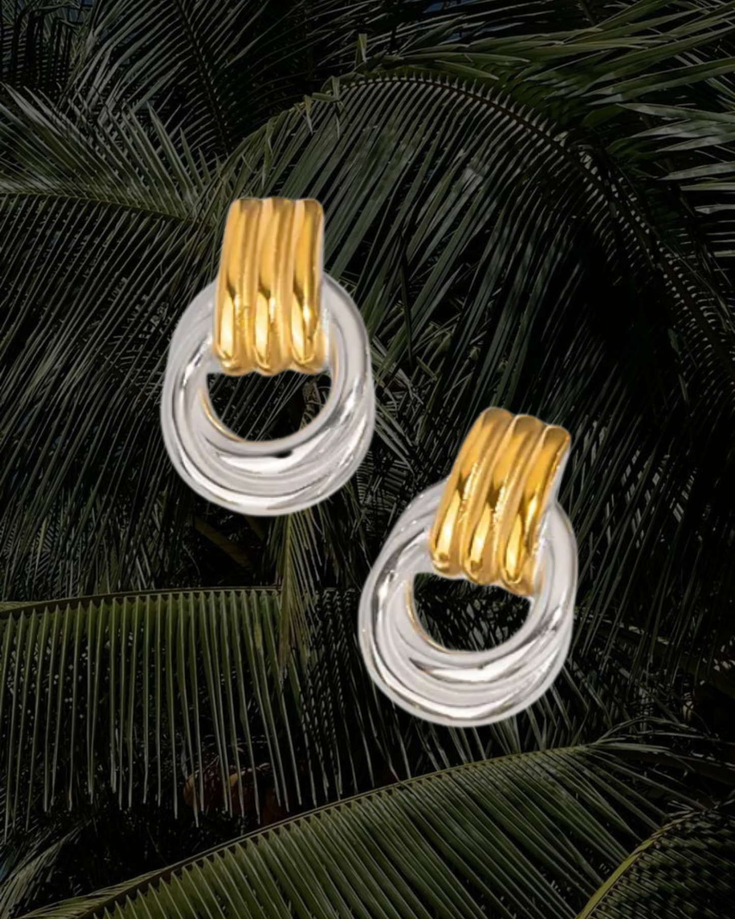 Sculpted Twist Drop Earrings